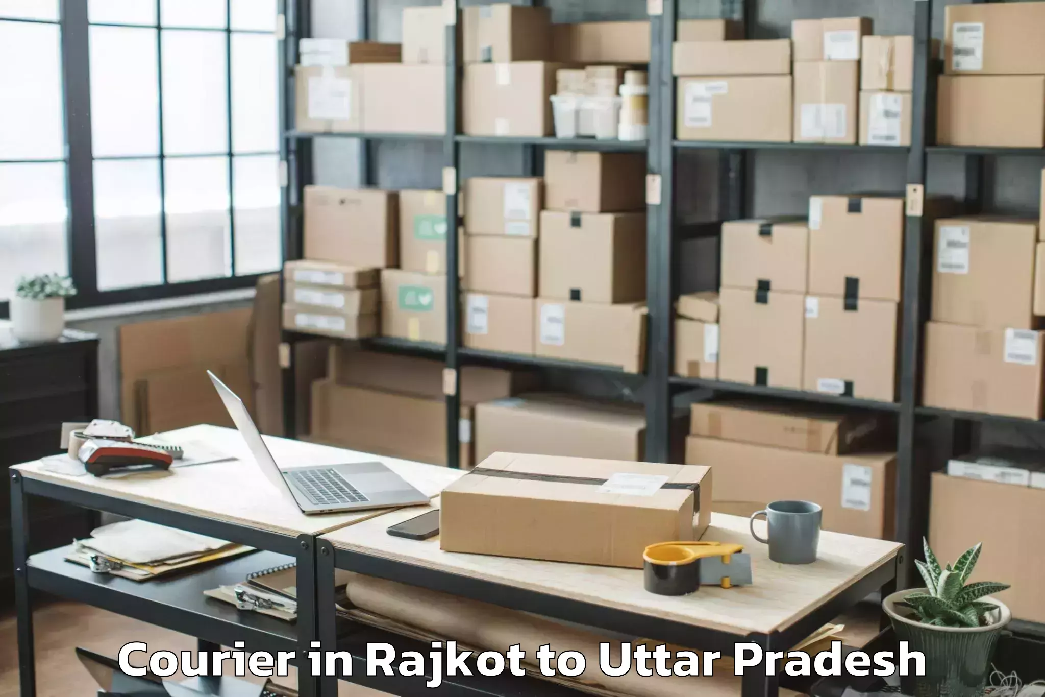 Book Rajkot to Mankapur Courier Online